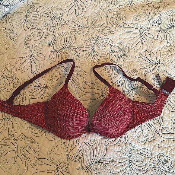 NWOT Aerie burgundy spacedye bra 34C - Picture 6 of 8